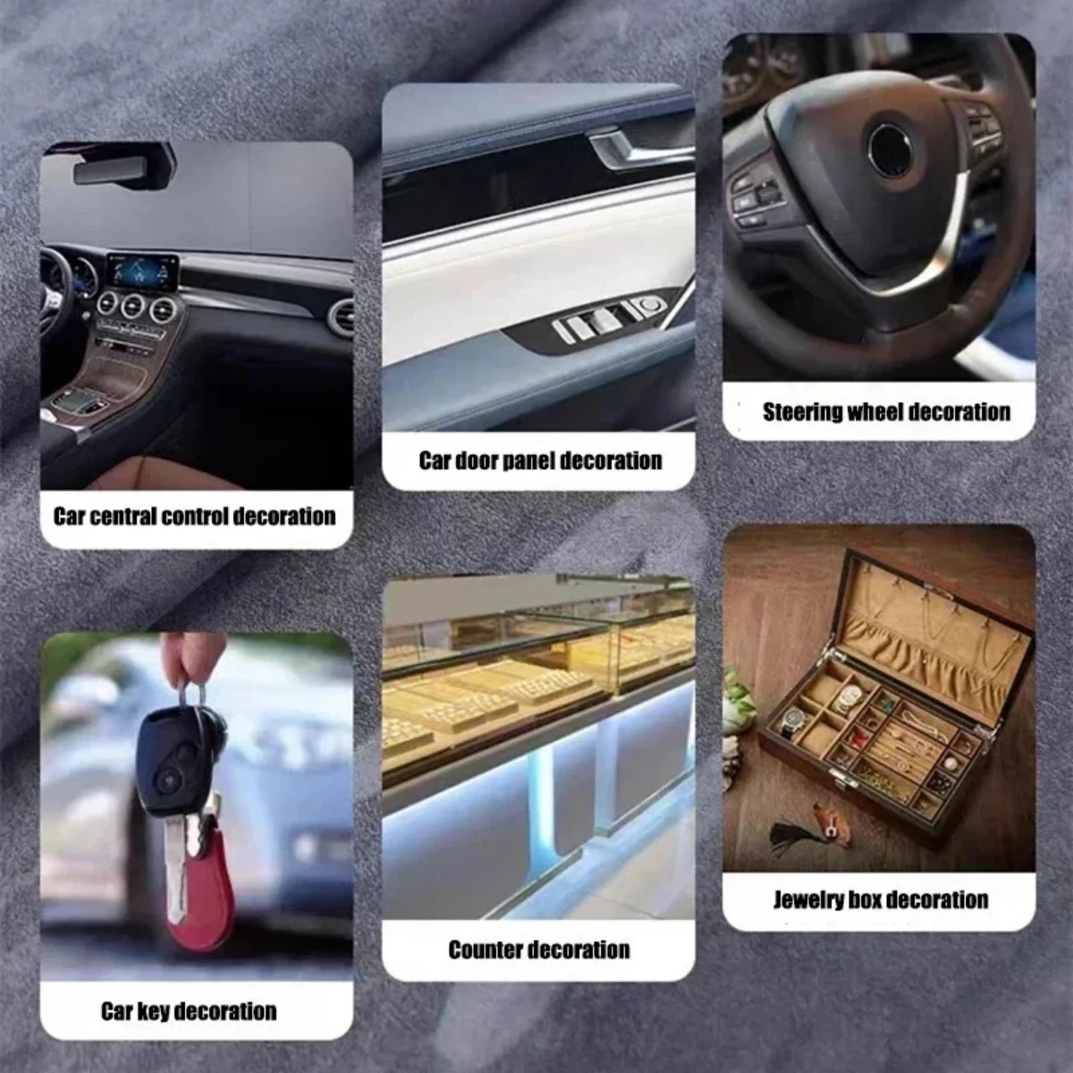 Self Adhesive Faux Suede Cloth - Fabric Glue Bond ulasan dan harga