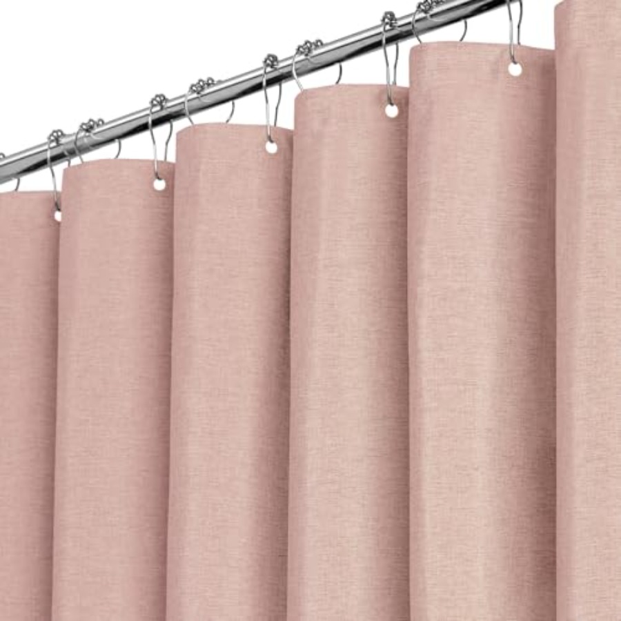 Blush Fabric Shower Curtain -  - Fabric Weight Set ulasan dan harga