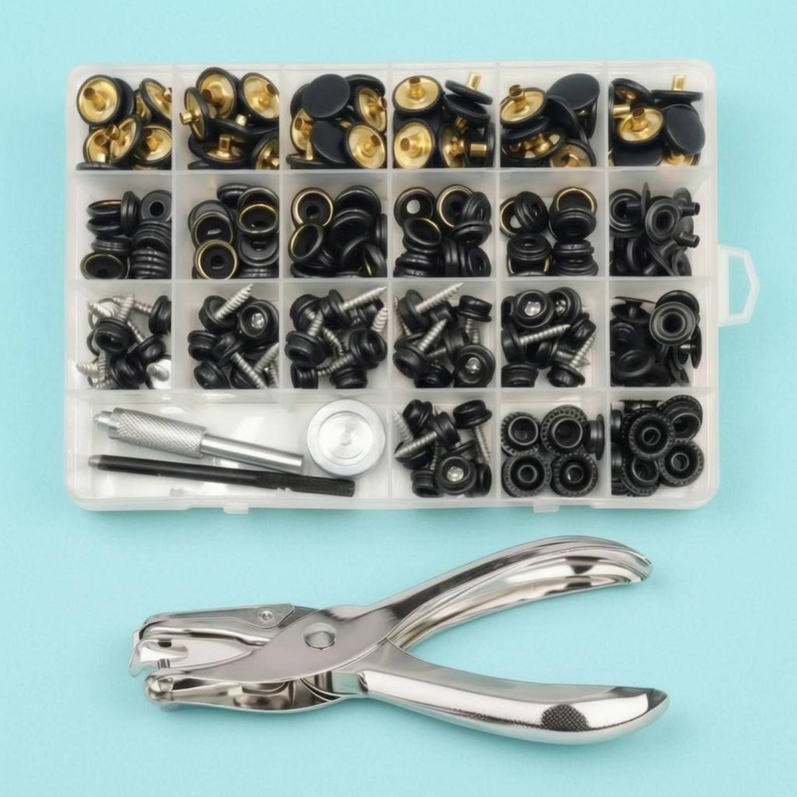 Snap Button Tool Set Heavy Dut - Sewing Repair ulasan dan harga