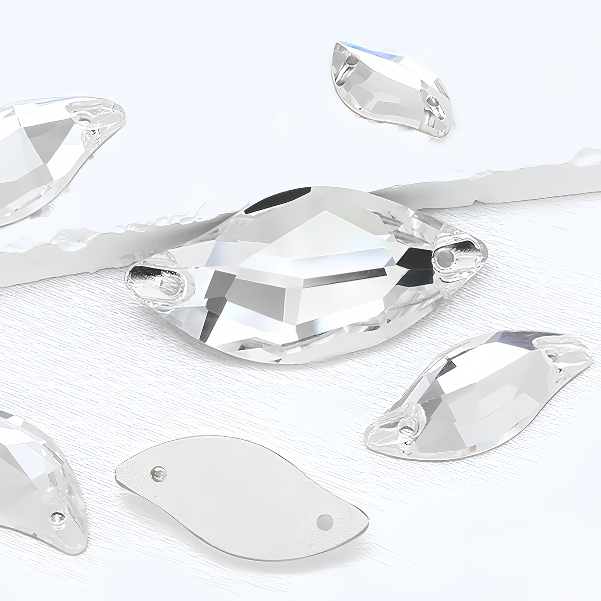 S Shape Sew On Rhinestone Crys - Sewing V ulasan dan harga