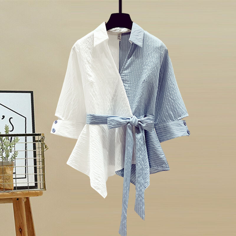 2025 Summer New Stitched Chiff - Sewing V ulasan dan harga