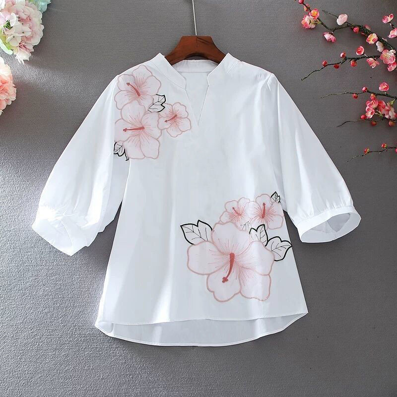 2023 Spring Summer New Embroid - Sewing V ulasan dan harga