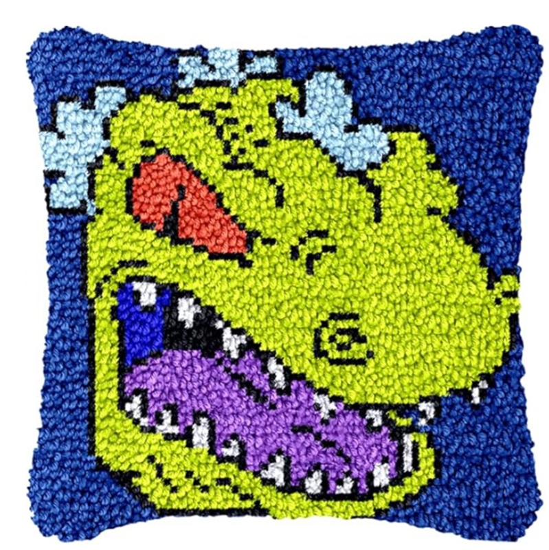 Dinosaur Latch Hook Pillow Kit - Sewing Pin Cushion ulasan dan harga