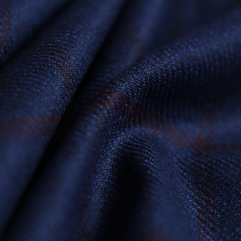 Redraspberry Blue Plaid Worste - Sewing Tweed Fabric ulasan dan harga