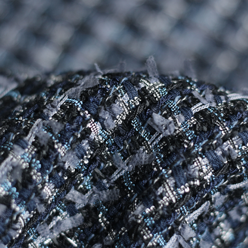Red raspberry 550g Deep blue g - Sewing Tweed Fabric ulasan dan harga