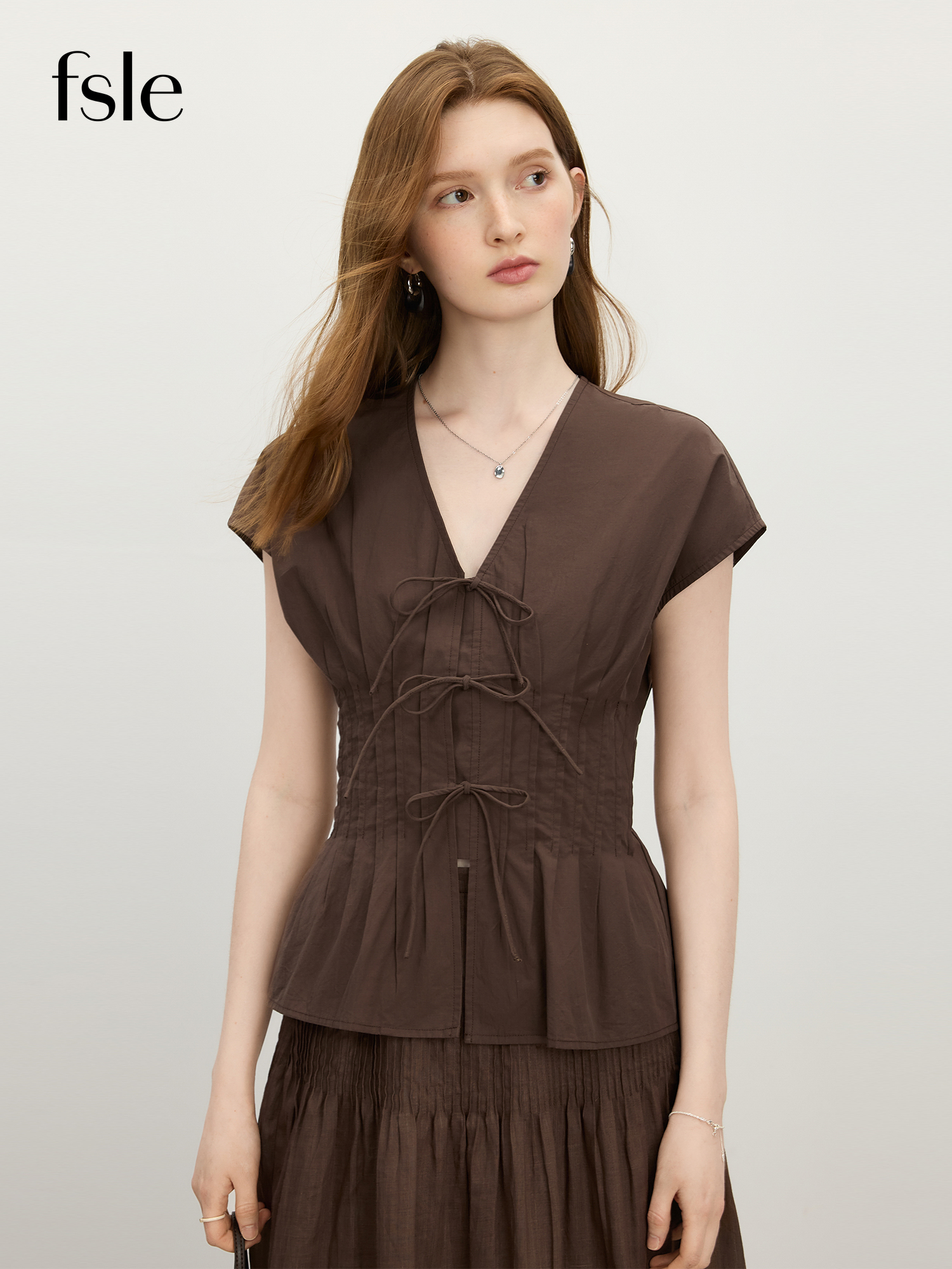 FSLE 2025 Summer Women's Moder - Sewing V ulasan dan harga