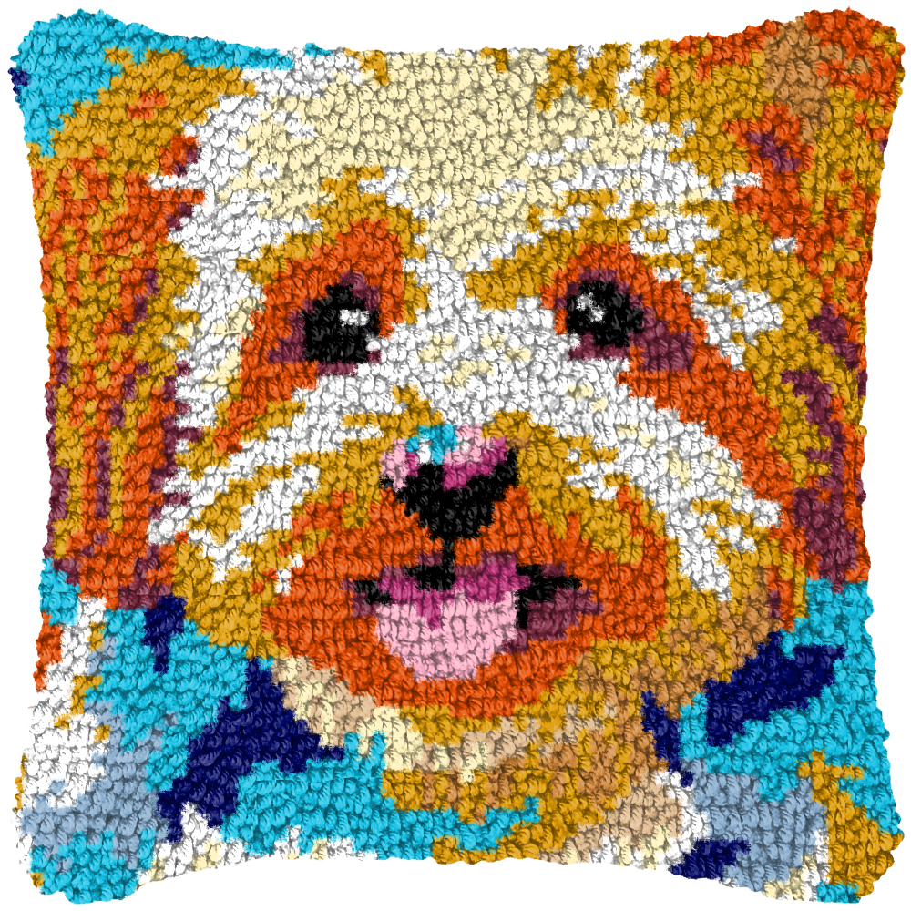 Cute Dog Embroidery Latch Hook - Sewing Pin Cushion ulasan dan harga