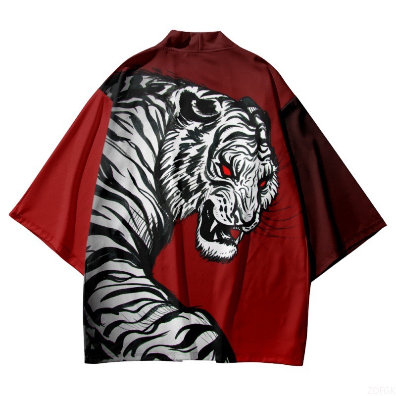Black Kimono Open Collar Men's - Sewing V ulasan dan harga
