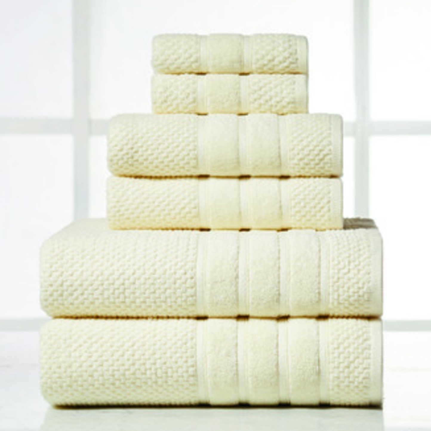 6-Piece Premium Cotton Towel S - Fabric Weight Set ulasan dan harga