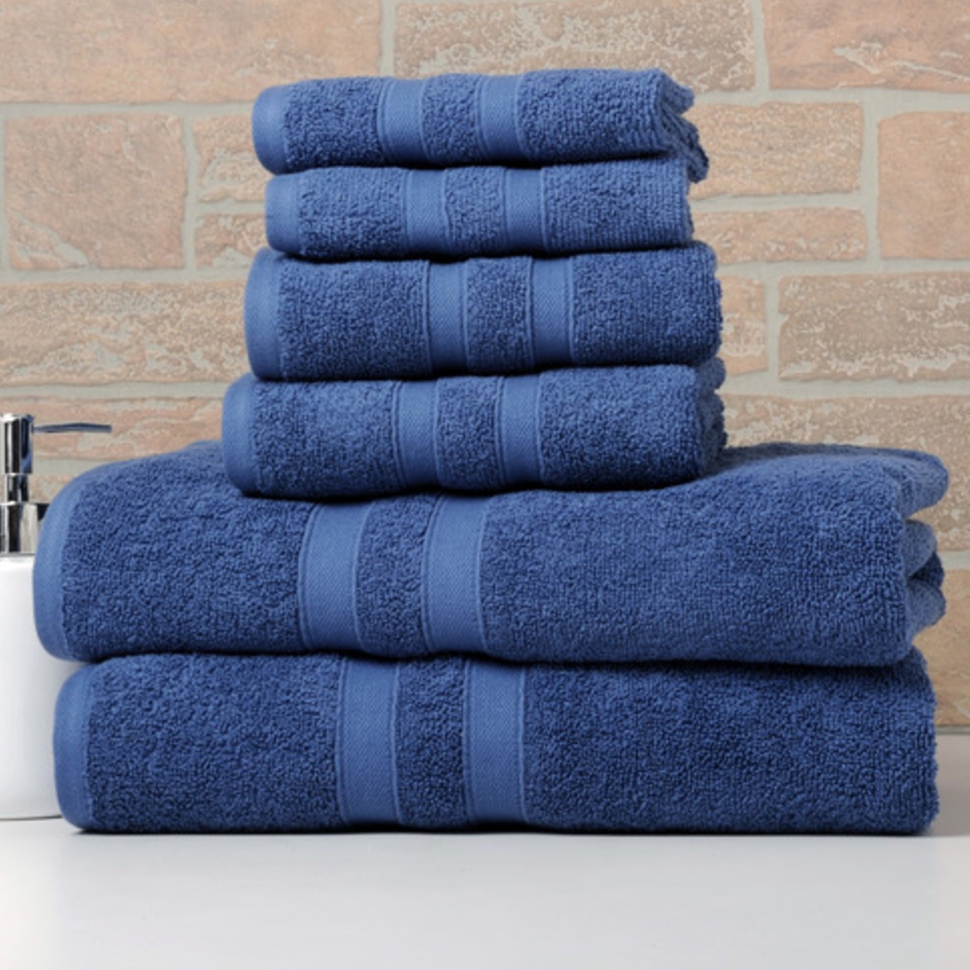 6-Piece Premium Cotton Towel S - Fabric Weight Set ulasan dan harga