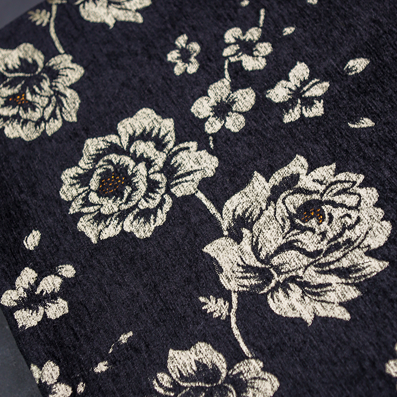 Black Gold Peony Jacquard Fabr - Fabric Weight Set ulasan dan harga