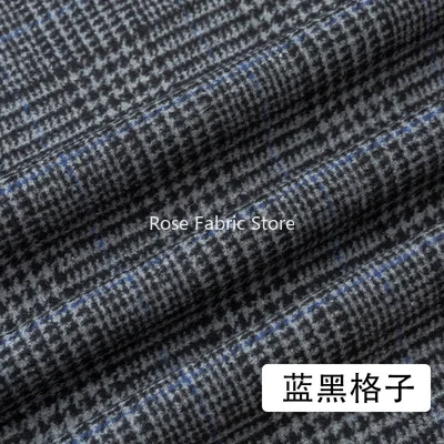 1 Meter Classic Woolen Houndst - Sewing Tweed Fabric ulasan dan harga