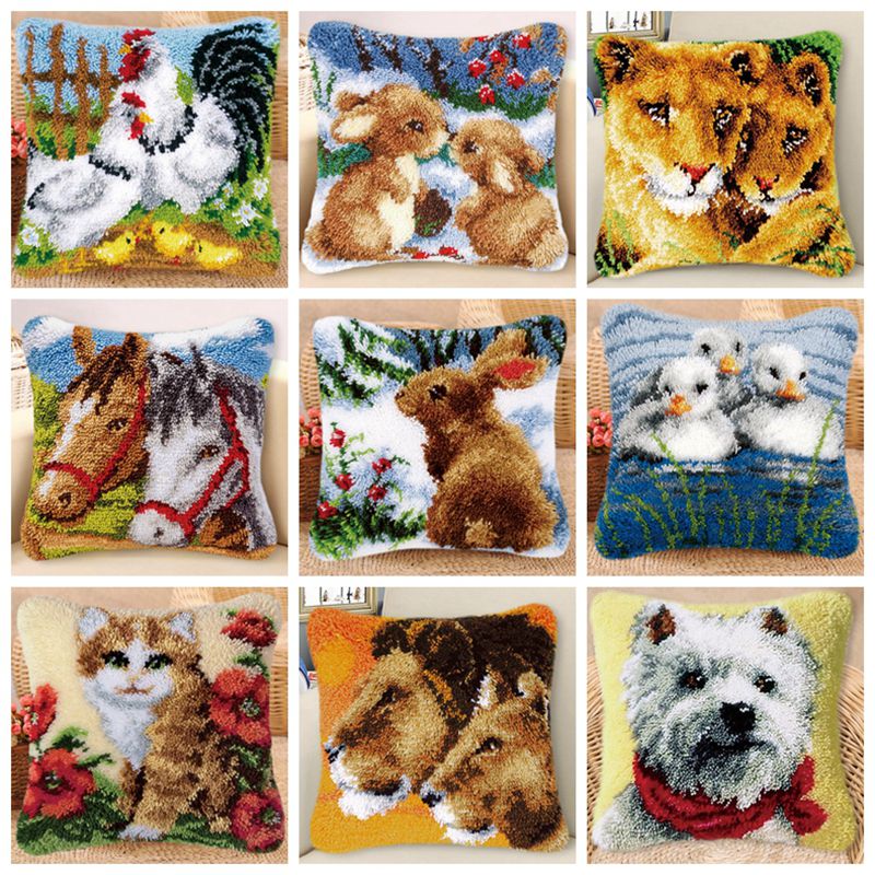 Rabbit Horse Latch Hook Kits S - Sewing Pin Cushion ulasan dan harga
