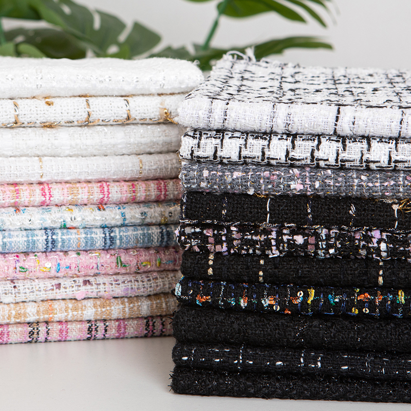 Luxury Tweed Fabric Boucle Fab - Sewing Tweed Fabric ulasan dan harga