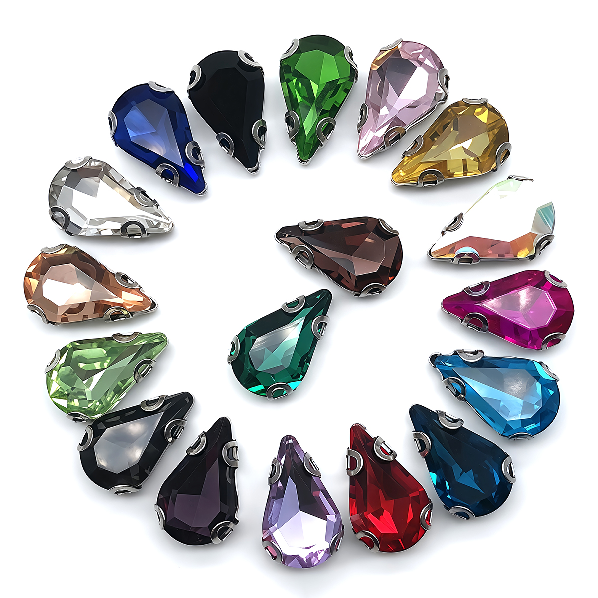 Water Drop Crystal Glass Rhine - Sewing V ulasan dan harga