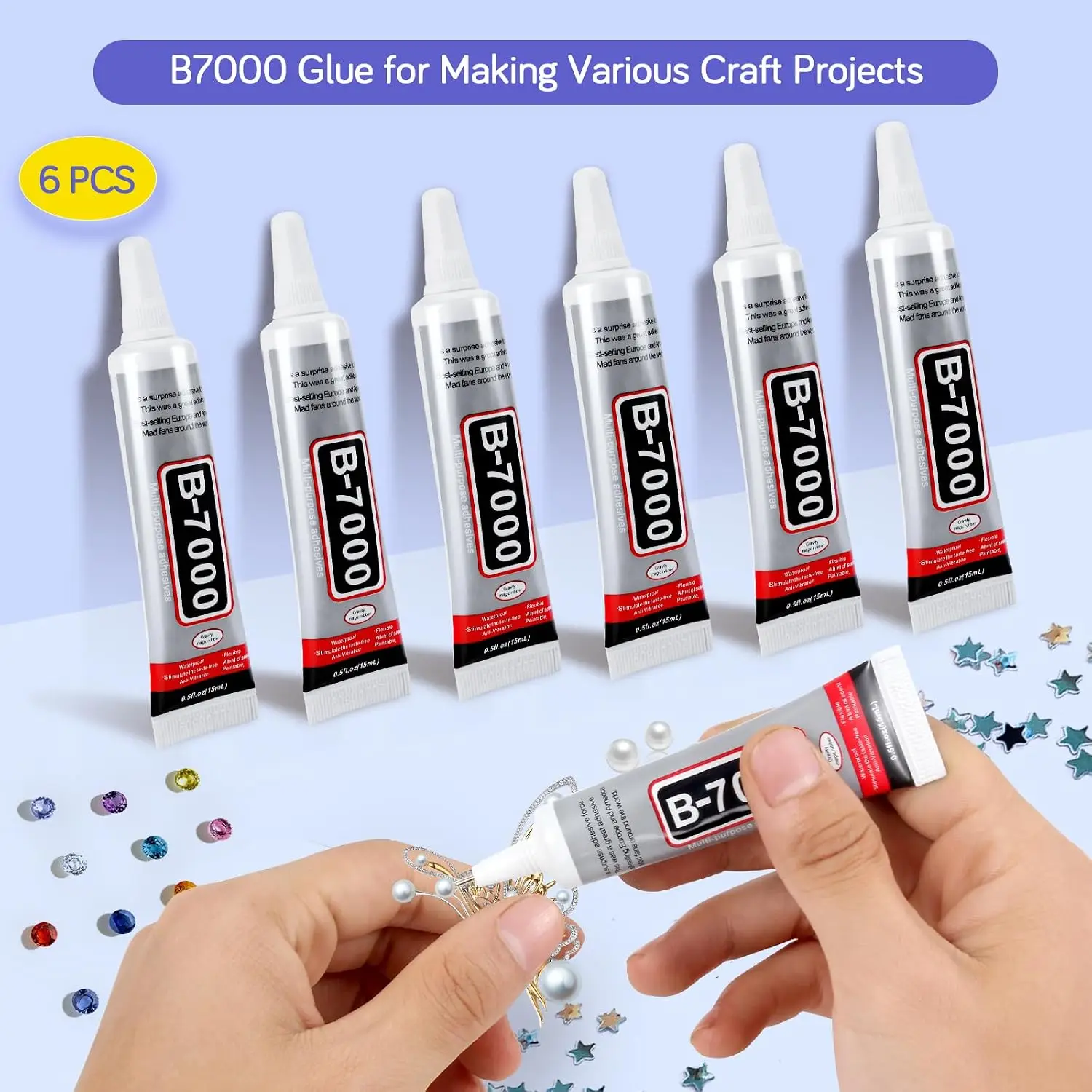 ICUTE-FITTDYHE 6PCS Jewelry Gl - Fabric Glue Bond ulasan dan harga