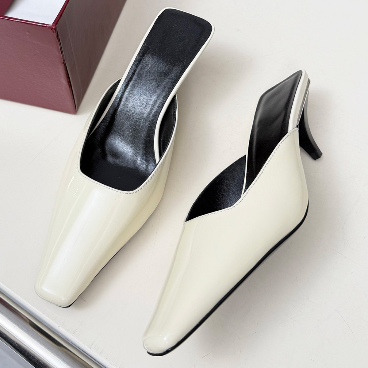 2026 Women's Soft Patent Leath - Sewing V ulasan dan harga