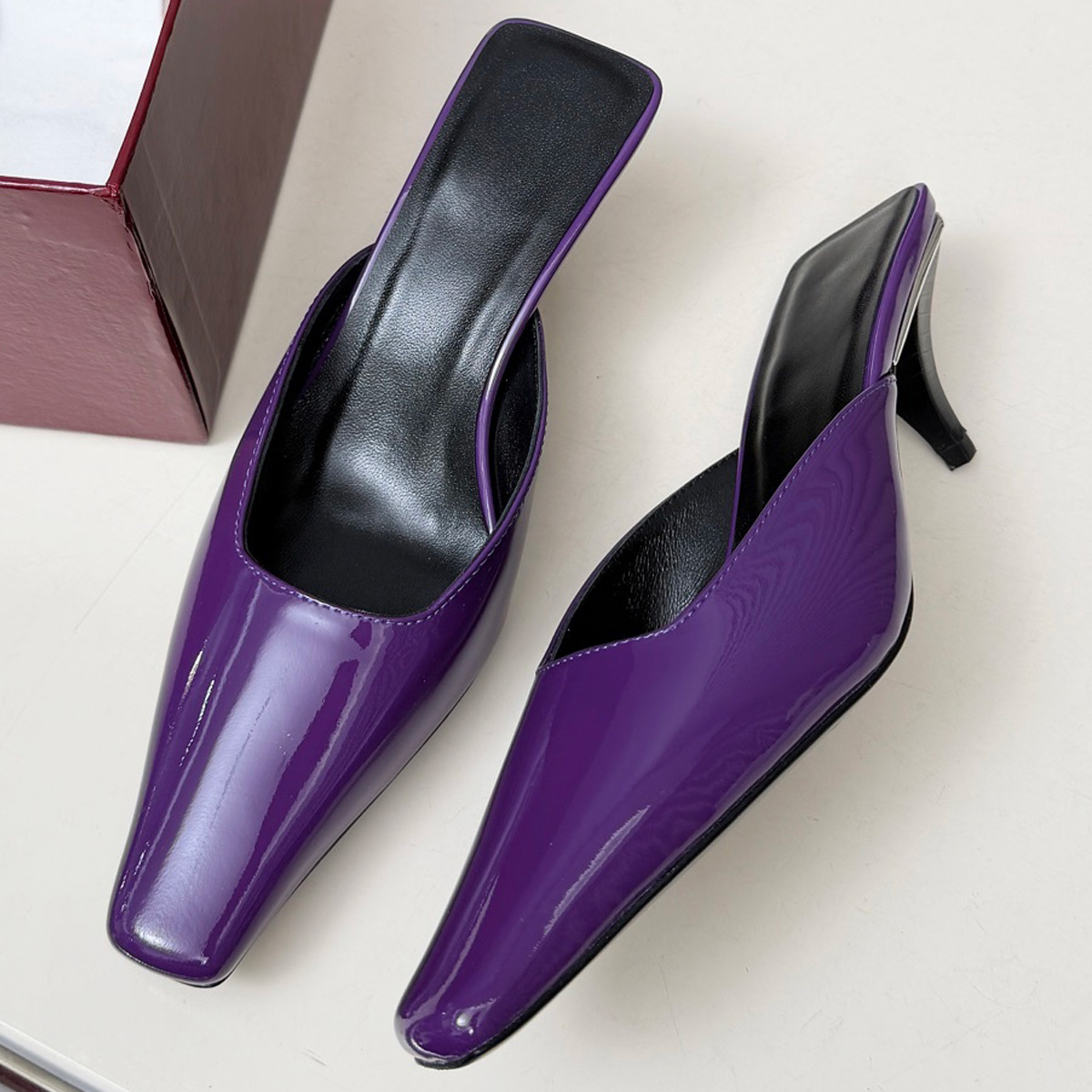 2026 Women's Soft Patent Leath - Sewing V ulasan dan harga