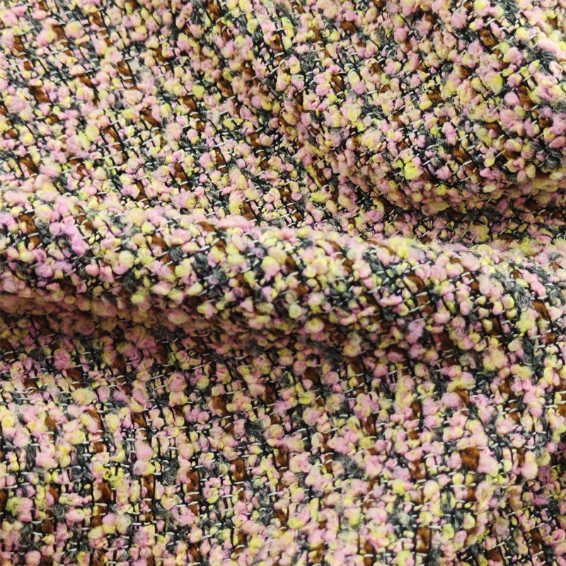 Pink Color Terry Yarn-Dyed Bra - Sewing Tweed Fabric ulasan dan harga