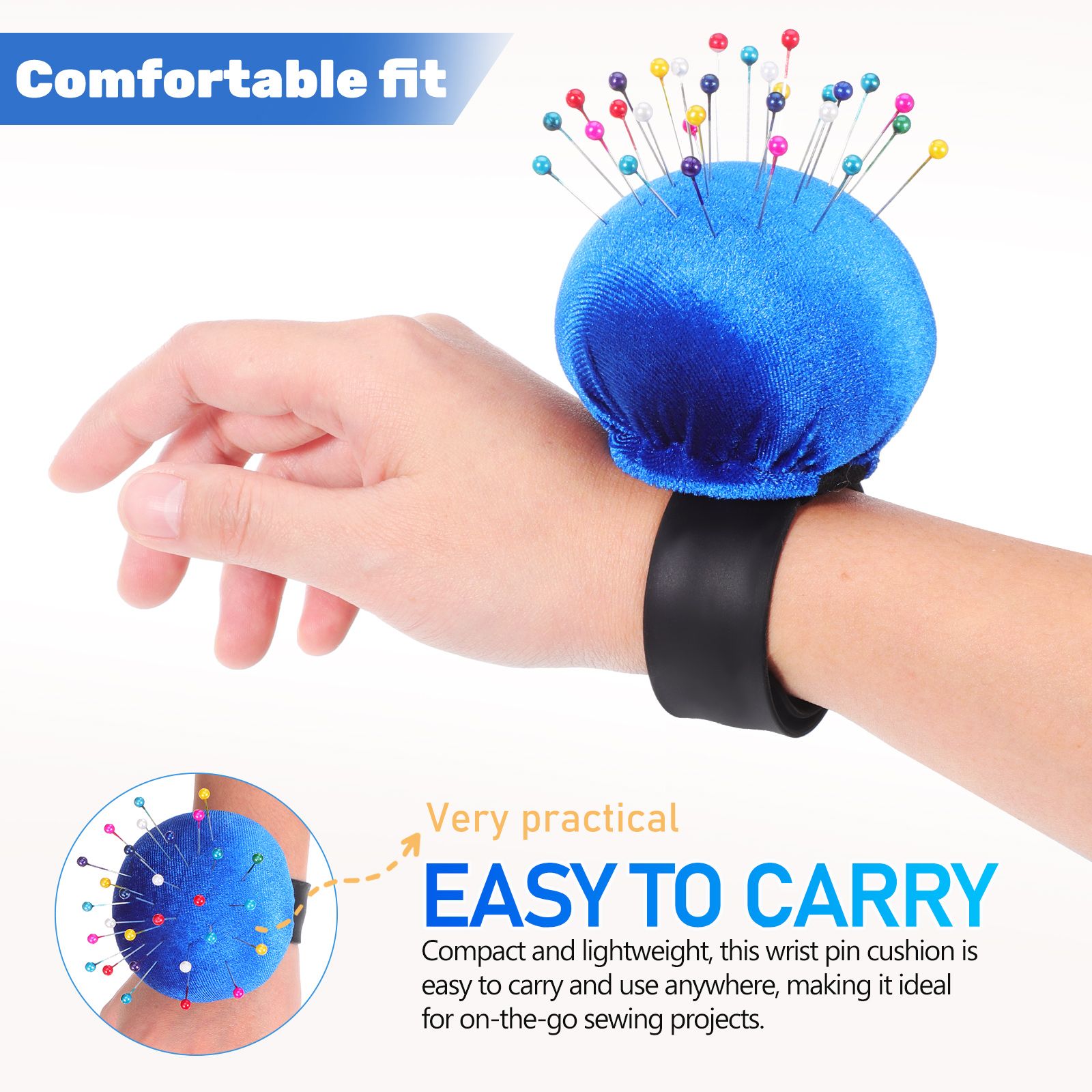 Wrist Pin Cushion Sewing Needl - Sewing Pin Cushion ulasan dan harga
