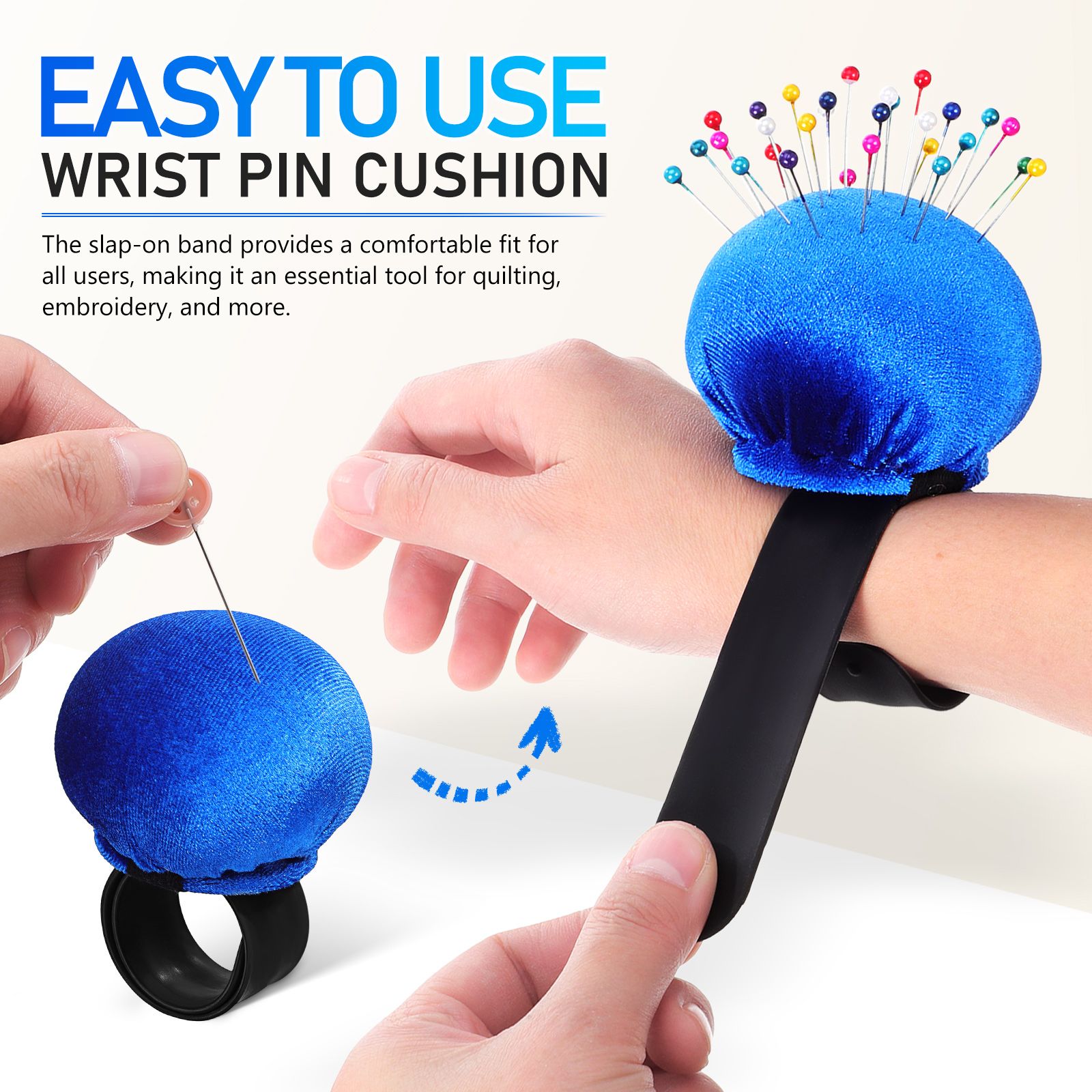 Wrist Pin Cushion Sewing Needl - Sewing Pin Cushion ulasan dan harga