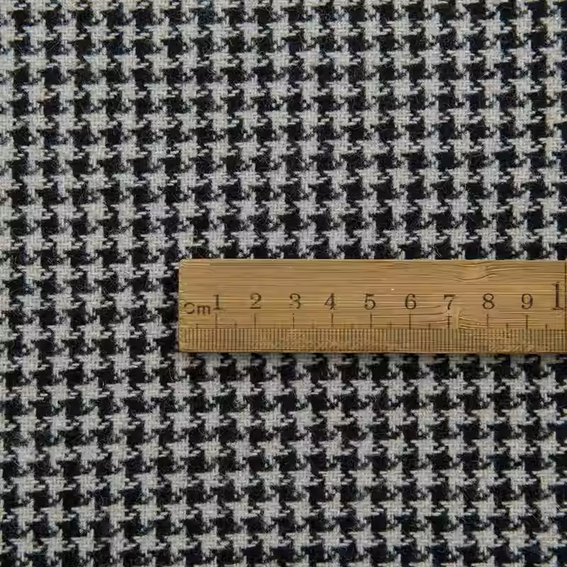 Light Coffee Small Houndstooth - Sewing Tweed Fabric ulasan dan harga