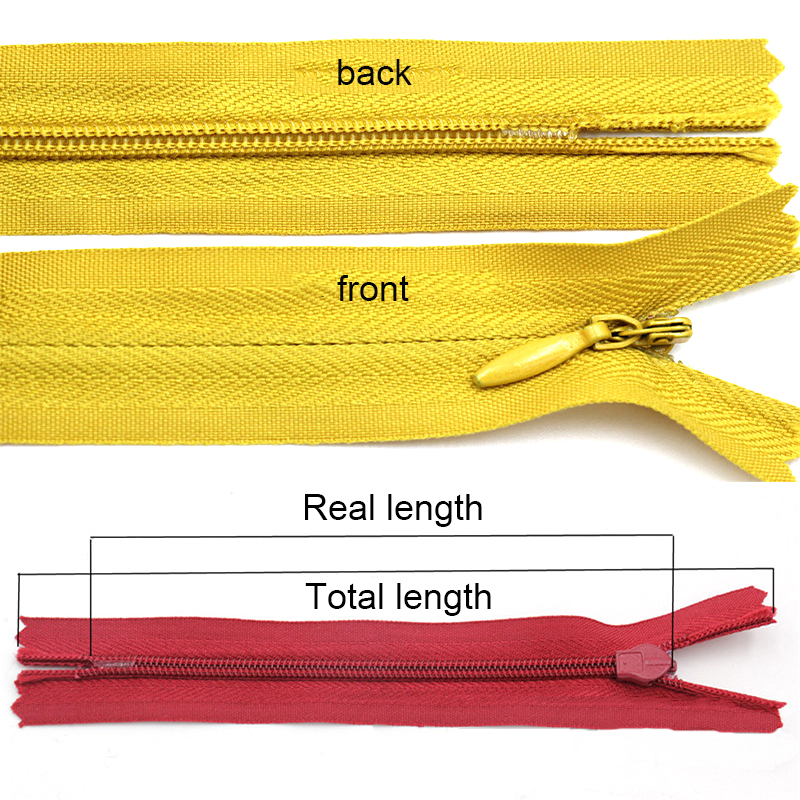 50PCS 6-24 Inch invisible zipp - Invisible Zip Fastener ulasan dan harga