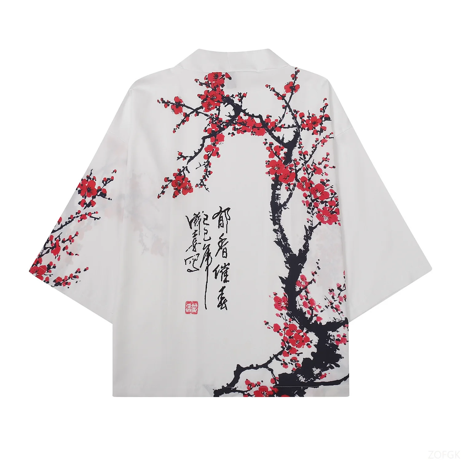 Summer Women Flower Print Kimo - Sewing V ulasan dan harga