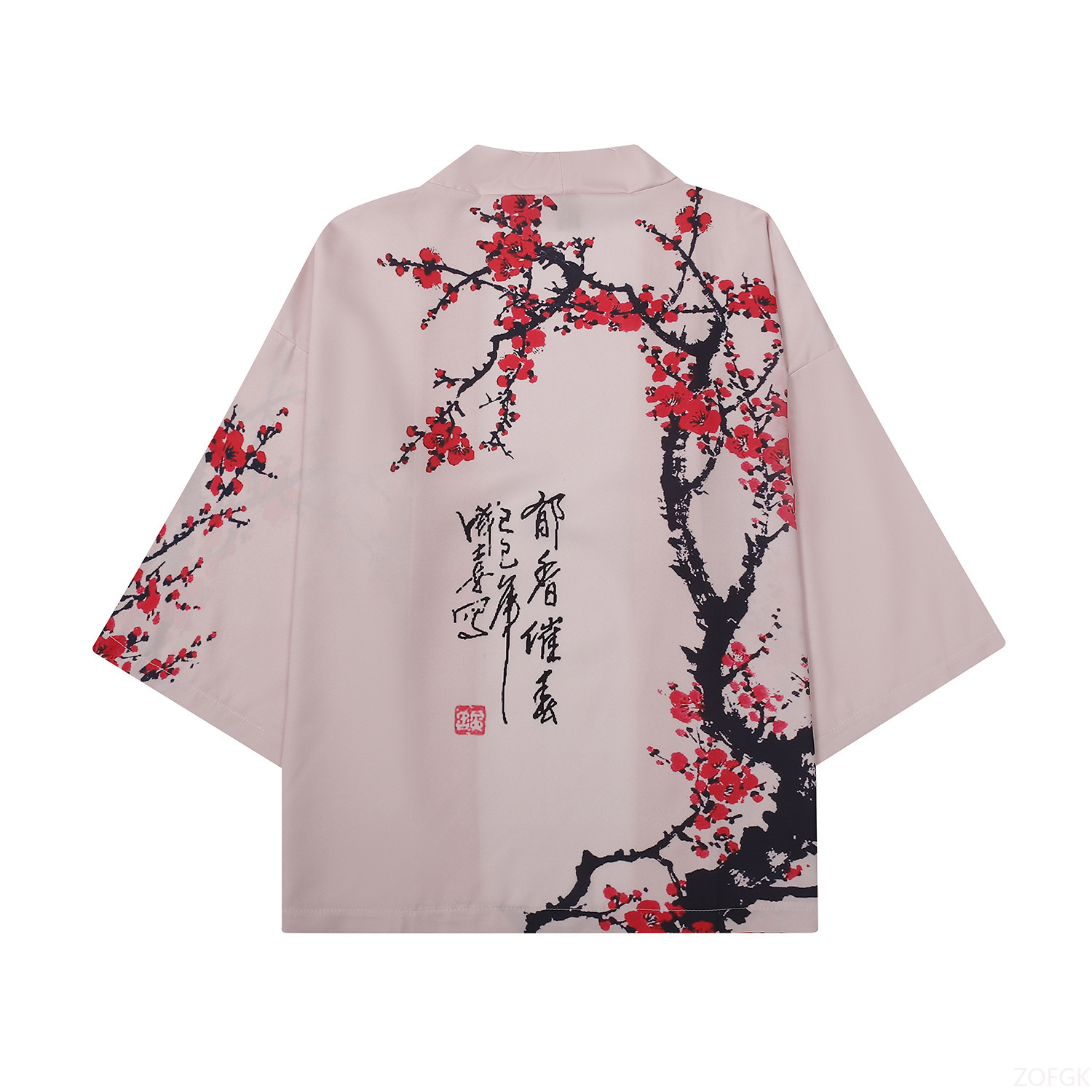 Summer Women Flower Print Kimo - Sewing V ulasan dan harga