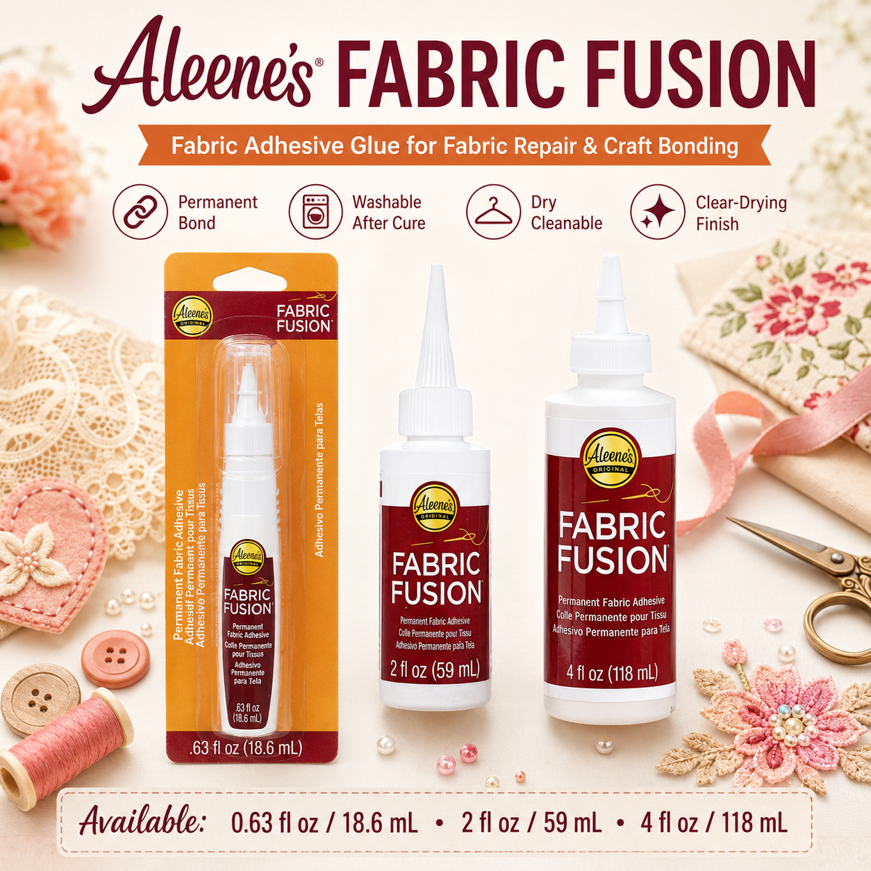 Aleene's Fabric Fusion Fabric  - Fabric Glue Bond ulasan dan harga