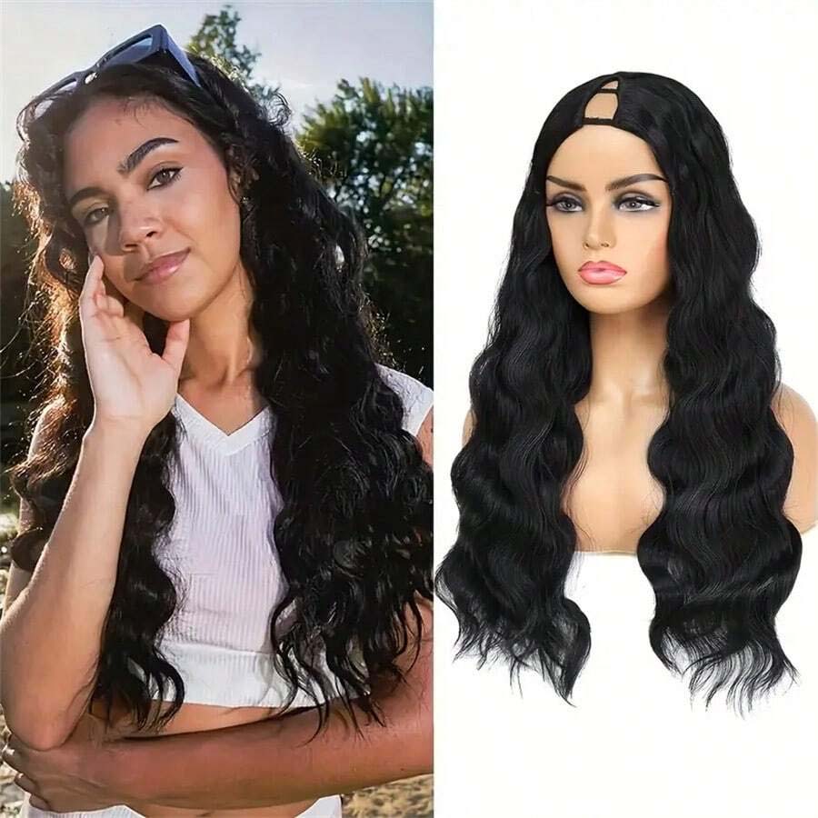 V Part Wig Human Hair Body Wav - Sewing V ulasan dan harga