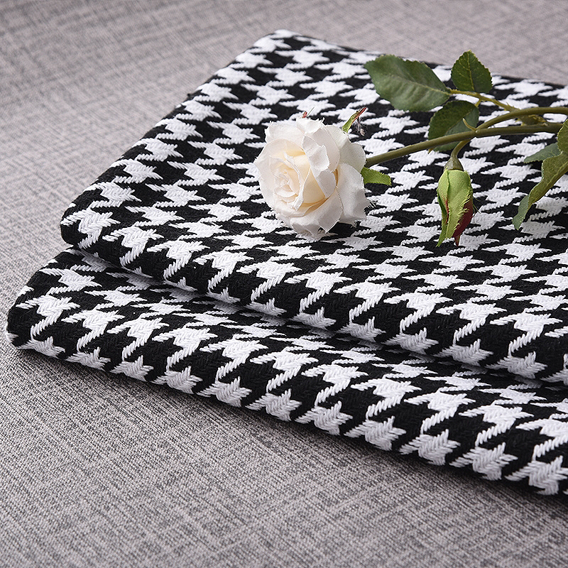 150cmx50cm 400g/m Houndstooth  - Sewing Tweed Fabric ulasan dan harga