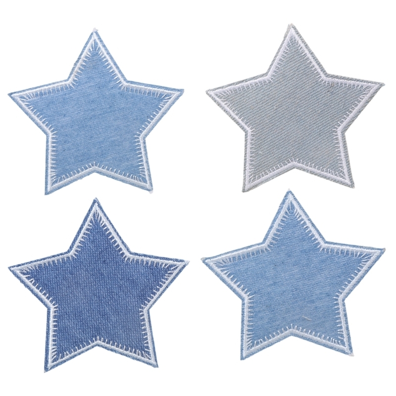 Cartoon Star Patches Sew on Ba - Sewing Repair ulasan dan harga