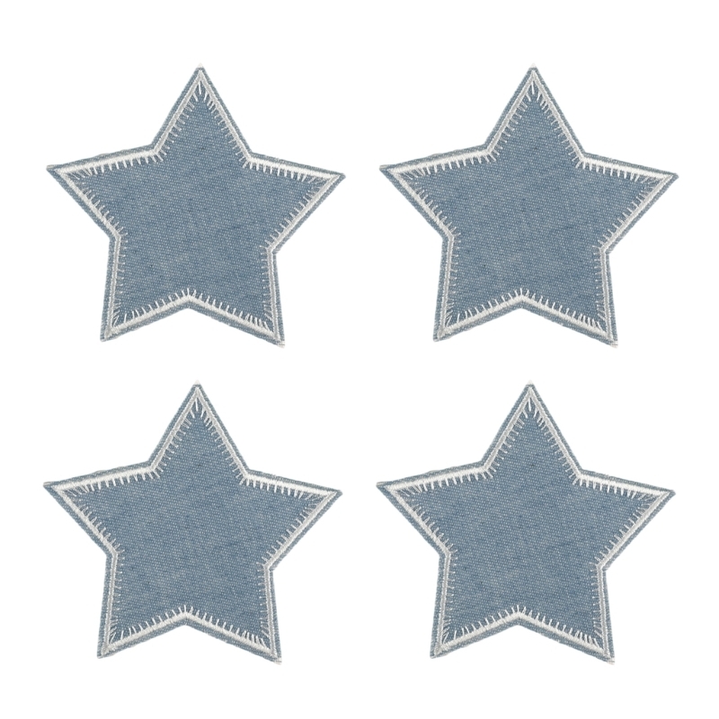 Cartoon Star Patches Sew on Ba - Sewing Repair ulasan dan harga