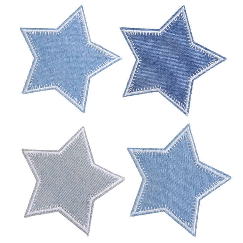 Cartoon Star Patches Sew on Ba - Sewing Repair ulasan dan harga