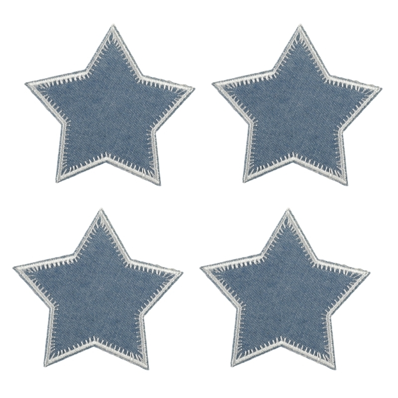 Cartoon Star Patches Sew on Ba - Sewing Repair ulasan dan harga